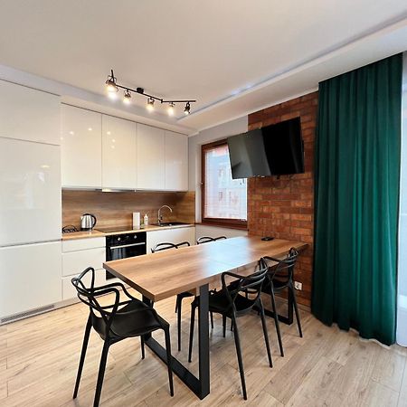Stylish Apartment Oldtown Riverview Balcony Gdansk Exterior foto