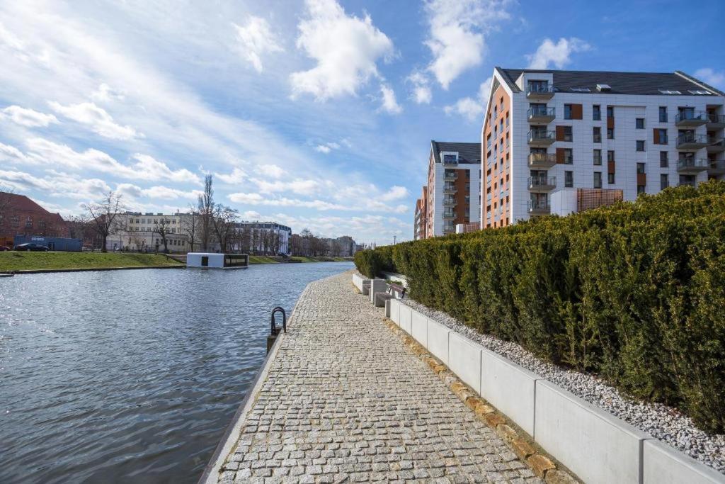 Stylish Apartment Oldtown Riverview Balcony Gdansk Exterior foto