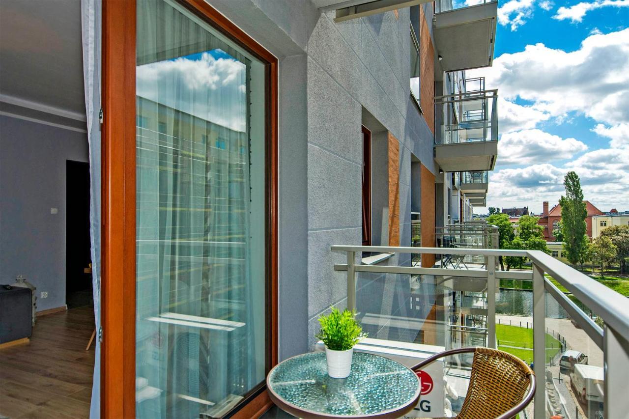 Stylish Apartment Oldtown Riverview Balcony Gdansk Exterior foto