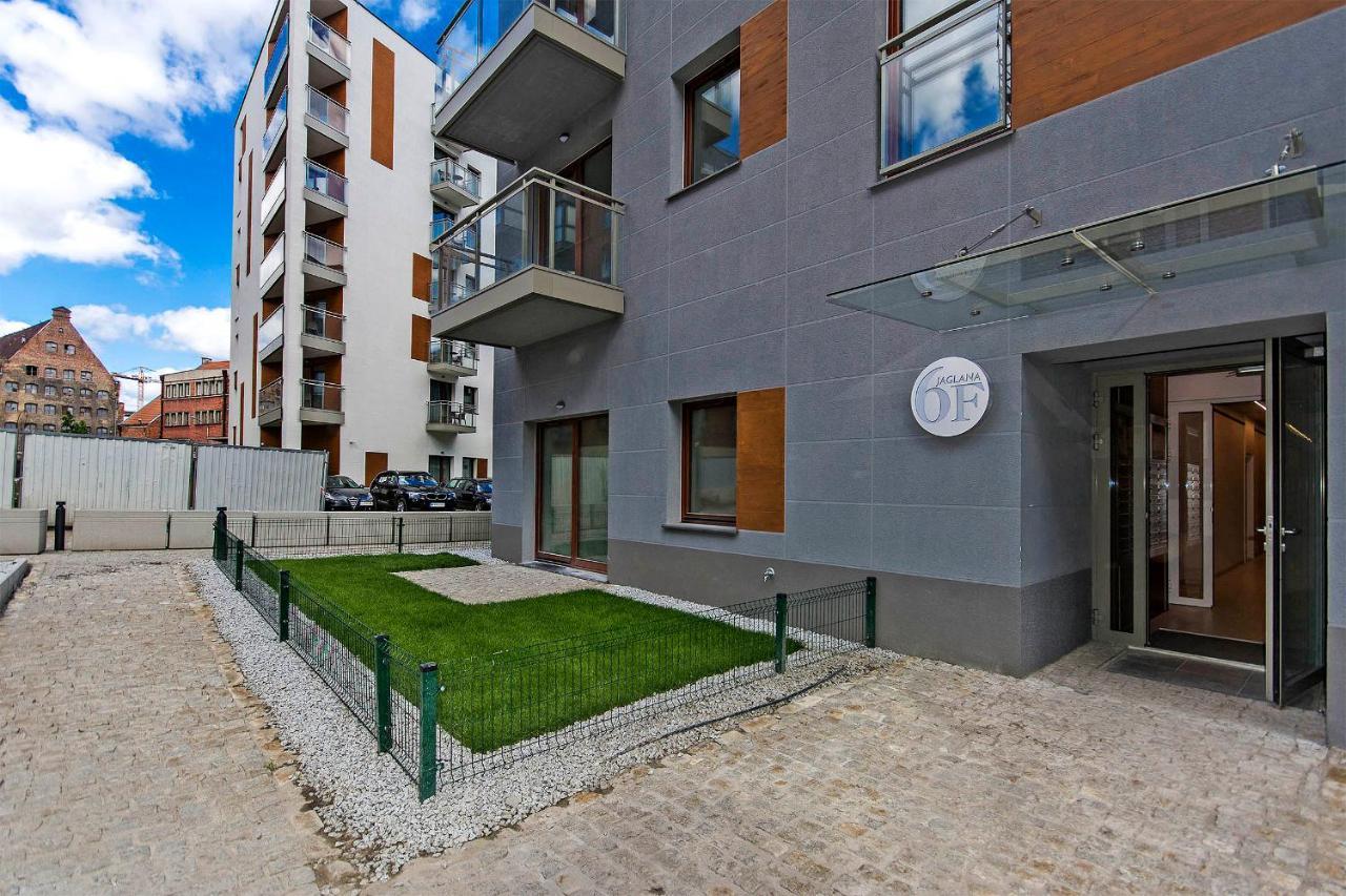 Stylish Apartment Oldtown Riverview Balcony Gdansk Exterior foto